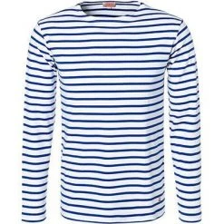 Armor lux T-Shirt 02297/DW5 Longsleeve, Regular Fit, Baumwolle, Mittelblau-weiß gestreift, Weiß-sternblau