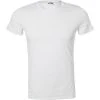 HOM Supreme Cotton T-Shirt Crew- Neck 401330/003 Baumwoll-Stretch, Weiß