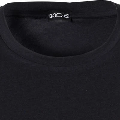 HOM Supreme Cotton Shirt 401566/0004 Baumwoll-Stretch, Schwarz 2 HOM Supreme Cotton Shirt 401566/0004 Baumwoll-Stretch, Schwarz – Bild 2