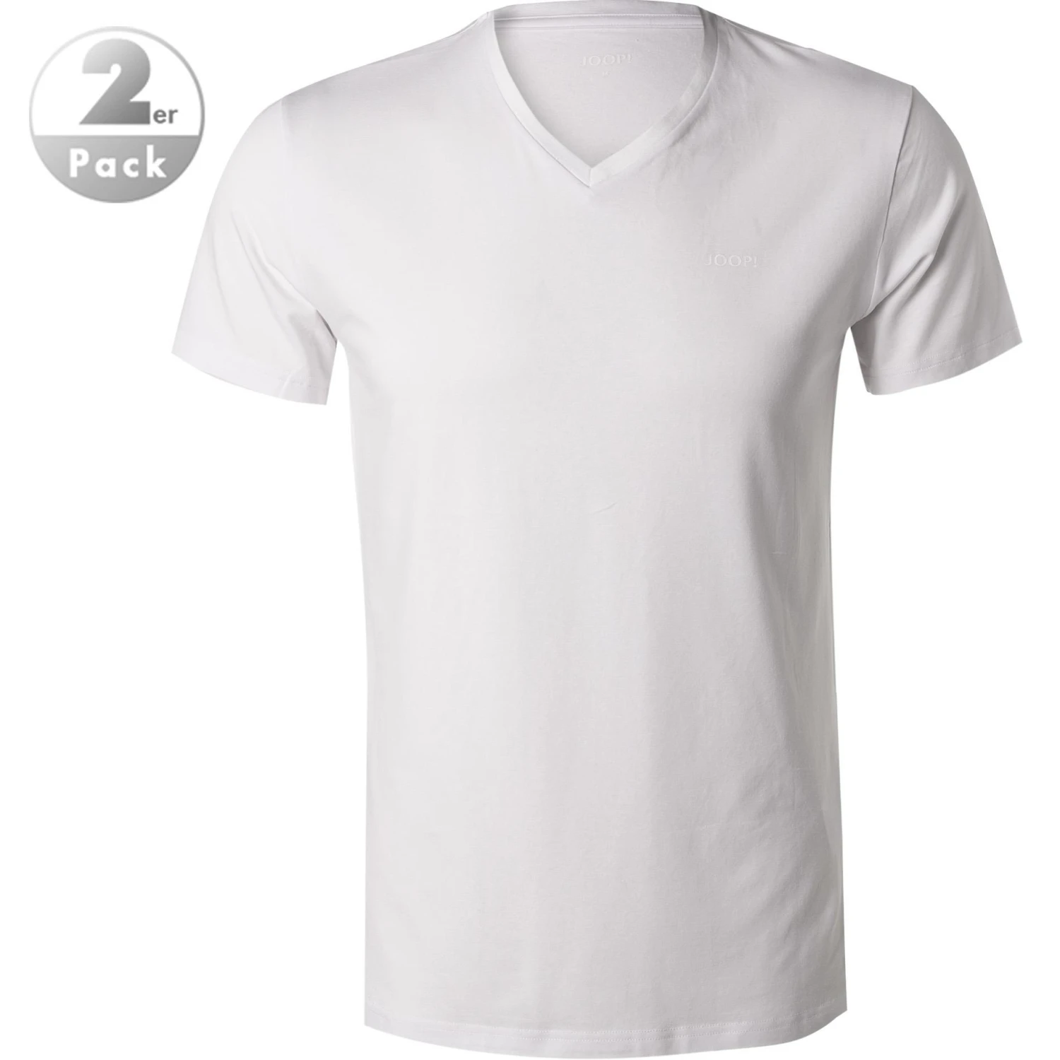 JOOP! T-Shirt 2er Pack 30018464/100 Baumwoll-Stretch, Weiß 1 JOOP! T-Shirt 2er Pack 30018464/100 Baumwoll-Stretch, Weiß