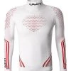 UYN Sport Turtle U100017/T020 Funktionsshirt, Mikrofaser, Weiß, Weiß-rot