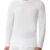 Zimmerli Sea Island 286 T-Shirt 286/1443/01 Longsleeve, Island Baumwolle, Weiß