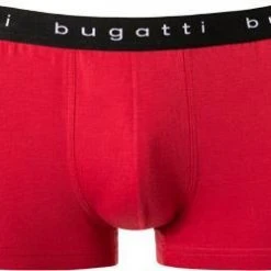 bugatti Boxer Briefs 3er Pack 50148/6061/421 Trunks, Baumwolle, Rot-navy-hellgrau, Rot-grau-dunkelblau -MR Wasch Geschaft 337435 norm2