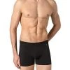 Schiesser Long Life Cotton Shorts 145136/000 Trunk, Baumwoll-Stretch, Schwarz