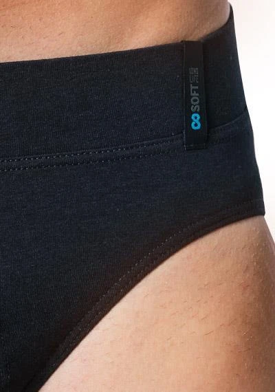 Schiesser Long Life Soft Rio-Slip 155631/001 Baumwoll-Stretch, Nachtblau, Blau-schwarz 2 Schiesser Long Life Soft Rio-Slip 155631/001 Baumwoll-Stretch, Nachtblau, Blau-schwarz – Bild 2