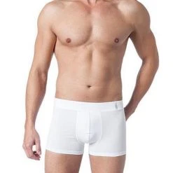 Schiesser Long Life Soft Shorts 155632/100 Trunk, Baumwoll-Stretch, Weiß