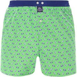 MC ALSON Boxer-Shorts 4139/grün-blau Boxershorts, Baumwolle, Grün-blau gemustert