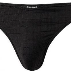 bruno banani String Check Line 2.0 2204-2165/0125 Mikrofaser, Schwarz