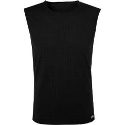bruno banani Tanktop Check Line 2.0 2205-2165/0125 Mikrofaser, Schwarz