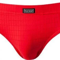 bruno banani Sportslip Check Line 2203-2165/1070 Mikrofaser, Rot