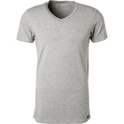 bruno banani V-Shirt Infinity 2205-2162/0103 T-Shirt, Baumwolle-Modal, Grau meliert, Graumelange