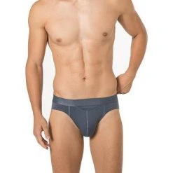 HOM HO1 Mini Briefs 359521/00MY Slip, Baumwoll-Stretch, Grau