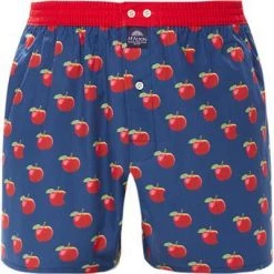 MC ALSON Boxer-Shorts 4229/blau-rot Boxershorts, Baumwolle, Blau-rot gemustert