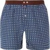 MC ALSON Boxer-Shorts 4237/blau-braun Boxershorts, Baumwolle, Blau-braun gemustert