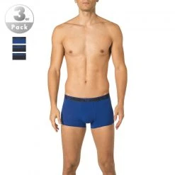 EMPORIO ARMANI Trunks 3er Pack 111357/0A715/70735 Baumwoll-Stretch, Blau-navy