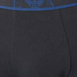 EMPORIO ARMANI Trunks 3er Pack 111357/0A715/70735 Baumwoll-Stretch, Blau-navy -MR Wasch Geschaft 354185 norm5
