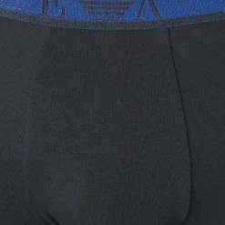 EMPORIO ARMANI Trunks 3er Pack 111357/0A715/70735 Baumwoll-Stretch, Blau-navy -MR Wasch Geschaft 354185 norm6