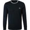 Fred Perry T-Shirt M9602/102 Longsleeve, Baumwolle, Schwarz