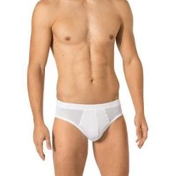 Novila Unterwäsche Sport Slip 8032/011/1 Mercerisierte Baumwolle, Weiß