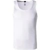 HOM Tanktop Charles 401844/0003 Bio Baumwolle, Weiß