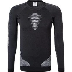 UYN T-Shirt U100225/S071 Longsleeve, Mikrofaser-Kaschmir, Schwarz-silber