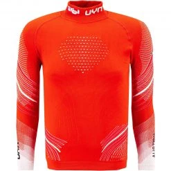 UYN T-Shirt U100195/T020 Funktionsshirt, Mikrofaser, Rot, Rot-weiß