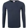 TOMMY JEANS T-Shirt DM0DM04409/002 Longsleeve, Bio Baumwolle, Dunkkelblau, Dunkelblau