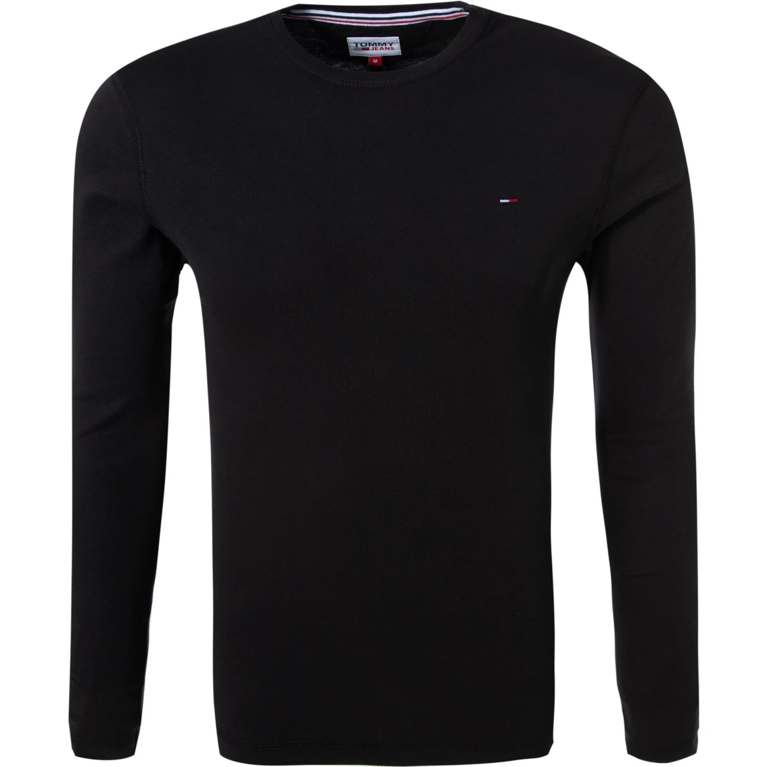 TOMMY JEANS T-Shirt DM0DM04409/078 Longsleeve, Bio Baumwolle, Schwarz 1 TOMMY JEANS T-Shirt DM0DM04409/078 Longsleeve, Bio Baumwolle, Schwarz