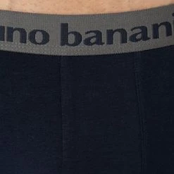 bruno banani Shorts 2er Pack Flow. 2203-1388/4218 Trunks, Baumwoll-Stretch, Navy-graphit , Grau-blau -MR Wasch Geschaft 360773 norm3