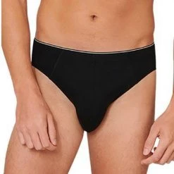 Schiesser Supermini 173807/000 Slip, Baumwoll-Stretch, Schwarz -MR Wasch Geschaft 362256 norm2