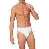 Schiesser Supermini 173807/100 Slip, Baumwoll-Stretch, Weiß