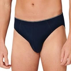 Schiesser Supermini 173807/803 Slip, Baumwoll-Stretch, Dunkelblau -MR Wasch Geschaft 362259 norm2