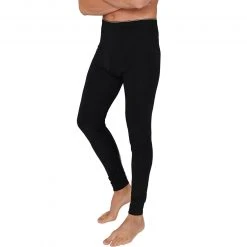 Schiesser Hose lang 173813/000 Lange Unterhose, Baumwoll-Stretch, Schwarz