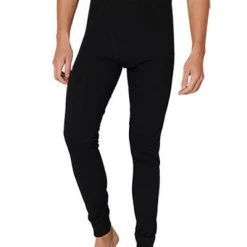 Schiesser Hose lang 173813/000 Lange Unterhose, Baumwoll-Stretch, Schwarz -MR Wasch Geschaft 362261 norm2