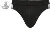 Schiesser Rio-Slips 3er Pack 173815/000 Baumwoll-Stretch, Schwarz