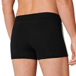 Schiesser Shorts 3er Pack 173816/000 Trunks, Baumwoll-Stretch, Schwarz -MR Wasch Geschaft 362277 norm3