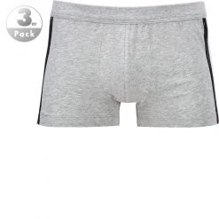 Schiesser Shorts 3er Pack 173816/202 Trunks, Baumwoll-Stretch, Grau meliert, Grau