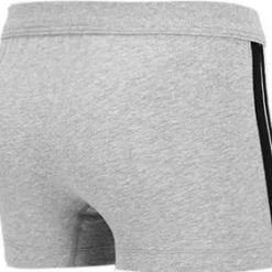 Schiesser Shorts 3er Pack 173816/202 Trunks, Baumwoll-Stretch, Grau meliert, Grau -MR Wasch Geschaft 362279 norm3