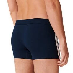 Schiesser Shorts 3er Pack 173816/803 Trunks, Baumwoll-Stretch, Dunkelblau -MR Wasch Geschaft 362280 norm3