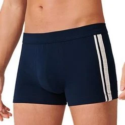 Schiesser Shorts 3er Pack 173816/904 Trunks, Baumwoll-Stretch, Schwarz-blau, Multicolor -MR Wasch Geschaft 362281 norm2