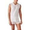 Schiesser Tank Top 2er Pack 173981/100 Tanktops, Baumwoll-Stretch, Weiß