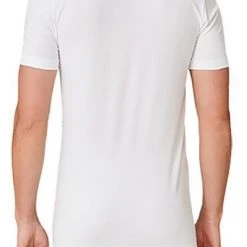 Schiesser T-Shirt 2er Pack 173982/100 T-Shirts, Baumwoll-Stretch, Weiß -MR Wasch Geschaft 362299 norm3