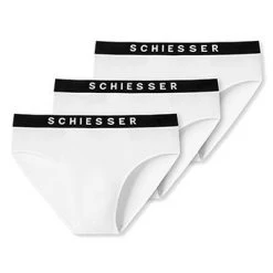 Schiesser Rio-Slip 3er Pack 173984/100 Slips, Baumwoll-Stretch, Weiß -MR Wasch Geschaft 362306 norm4