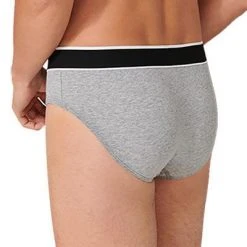 Schiesser Rio-Slip 3er Pack 173984/202 Slips, Baumwoll-Stretch, Grau meliert, Grau -MR Wasch Geschaft 362307 norm2