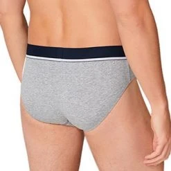 Schiesser Rio-Slip 3er Pack 173985/910 Slips, Baumwoll-Stretch, Blau-schwarz, Schwarz-blau-grau -MR Wasch Geschaft 362326 norm3