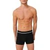Schiesser Shorts 3er Pack 173986/901 Trunks, Baumwoll-Stretch, Schwarz-grau meliert, Schwarz-grau