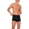 Schiesser Shorts 3er Pack 173988/000 Trunks, Baumwoll-Stretch, Schwarz