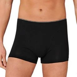 Schiesser Shorts 174004/000 Trunk, Baumwolle, Schwarz -MR Wasch Geschaft 362337 norm2