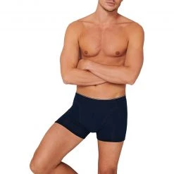 Schiesser Shorts 174004/803 Trunk, Baumwolle, Dunkelblau