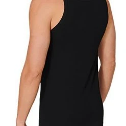 Schiesser Unterhemd 2er Pack 176038/000 Tanktops, Bio Baumwolle, Schwarz -MR Wasch Geschaft 362343 norm3